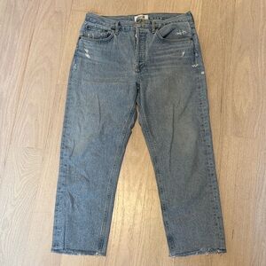 Agolde Women's Straight Leg Jeans in Classic Blue